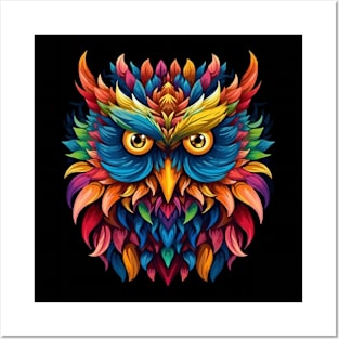 Owl Smiling Posters and Art